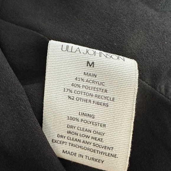 ULLA JOHNSON Adoni Jacket in Onyx, medium, LIKE NEW - Picture 9 of 10